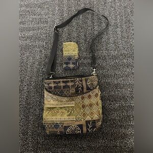 Danny K. Beverly Hills CA. Crossbody Handbag Purse Made in U S.A. Multi-color